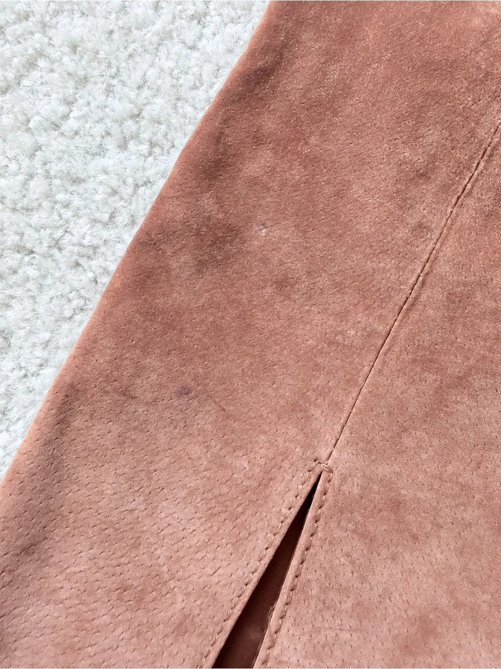 BlankNYC El Dorado Double Buckle Suede Leather Mini Skirt Size 26 Boho Western